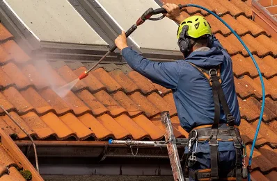 Démoussage et hydrofuge de toiture à Plesder